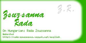 zsuzsanna rada business card